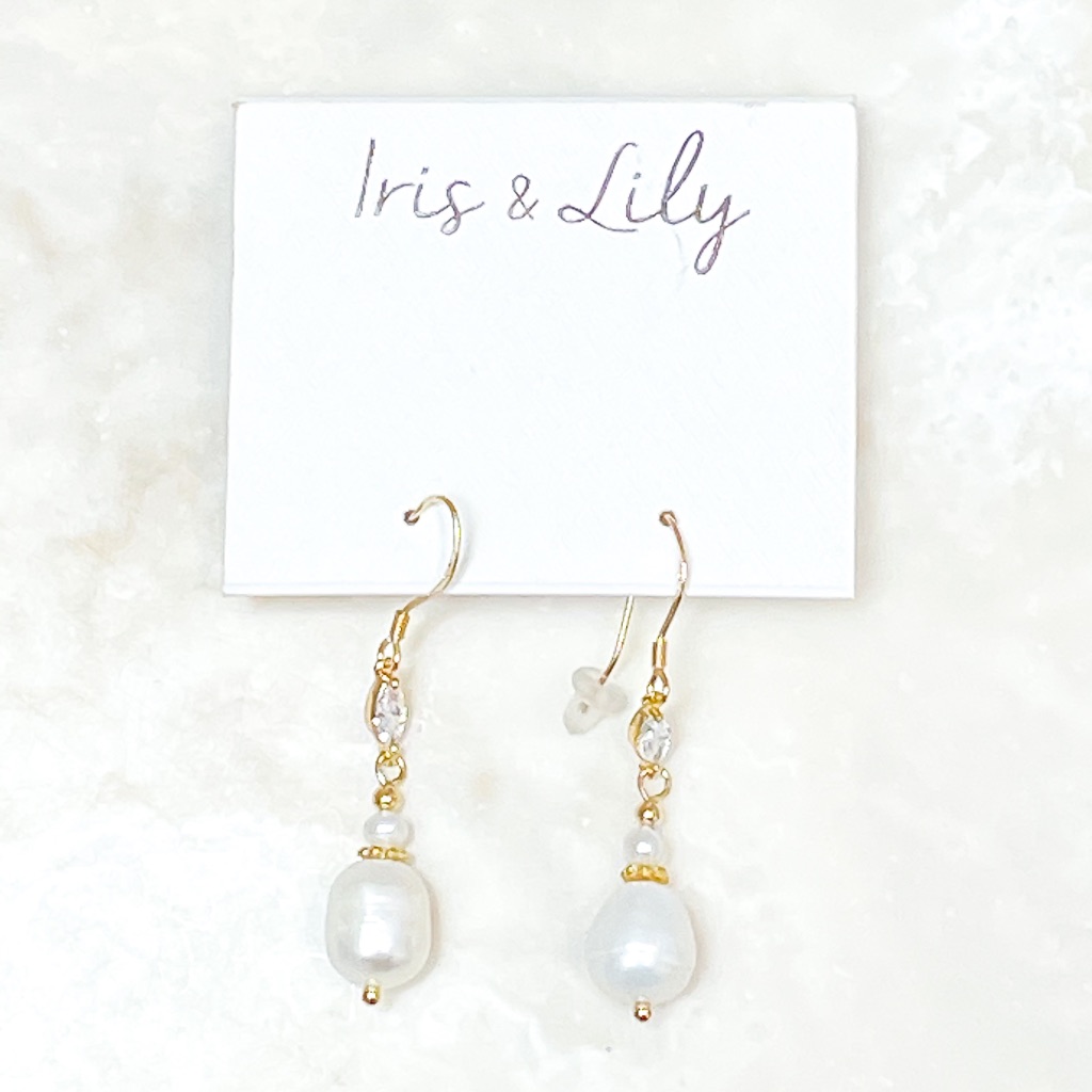 Iris & Lily Fresh Water Pearl Earrings